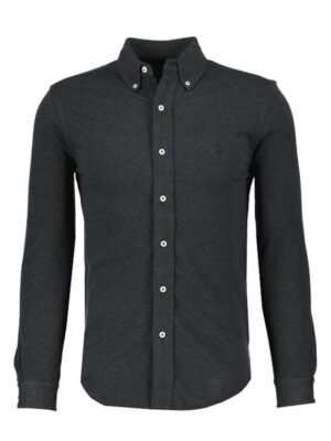 RALPH LAUREN Stretch overhemd grijs