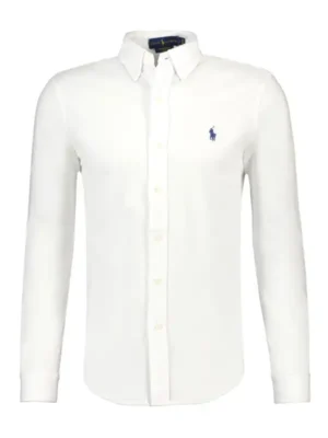 RALPH LAUREN Stretch overhemd wit