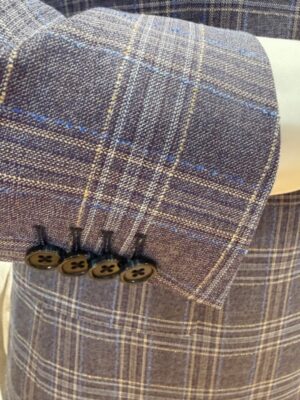 LE CANARD Paars ruit pak