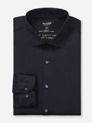 OLYMP Blauw body fit stretch shirt