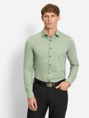 OLYMP Groen body fit stretch shirt