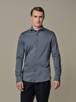 PROFUOMO Grijs blauw overhemd