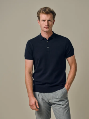 PROFUOMO Blauwe polo