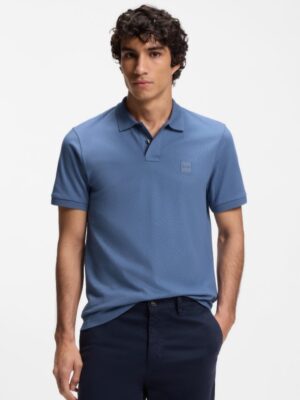 BOSS Blauwe polo