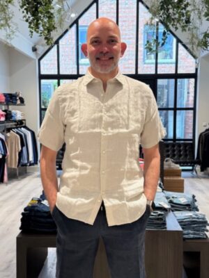 LE CANARD Linnen korte mouw