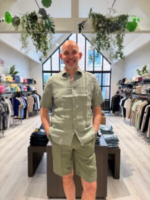 LE CANARD Linnen korte mouw