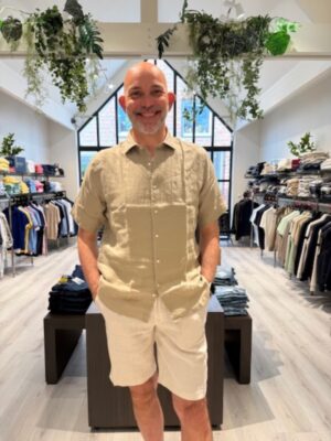 LE CANARD Linnen korte mouw