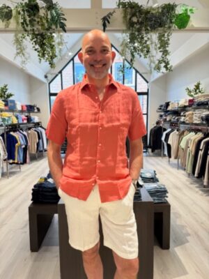 LE CANARD Linnen korte mouw