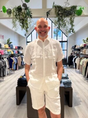 LE CANARD Linnen korte mouw